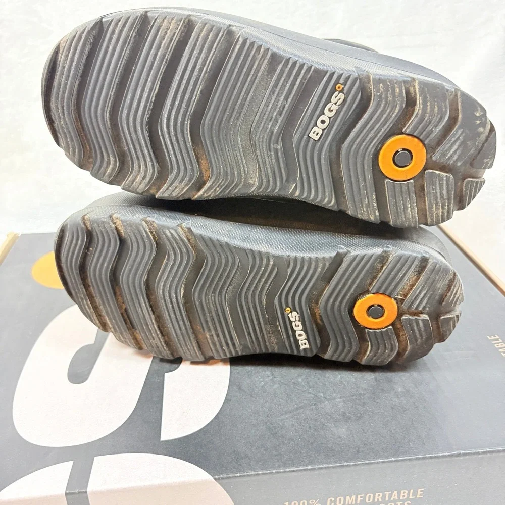 Bogs Classic High Boots Kids‎ Size 4 Black Good Waterproof Insulated Camo 71303K